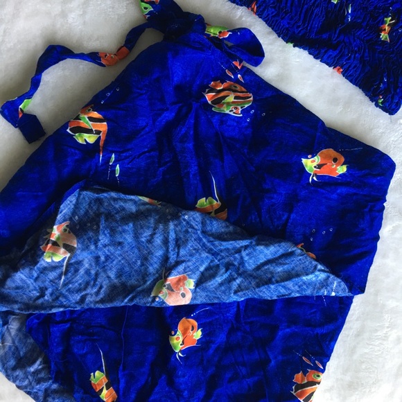 Thai Two Piece Beach Coverup 🐠 NWOT - Picture 6 of 8